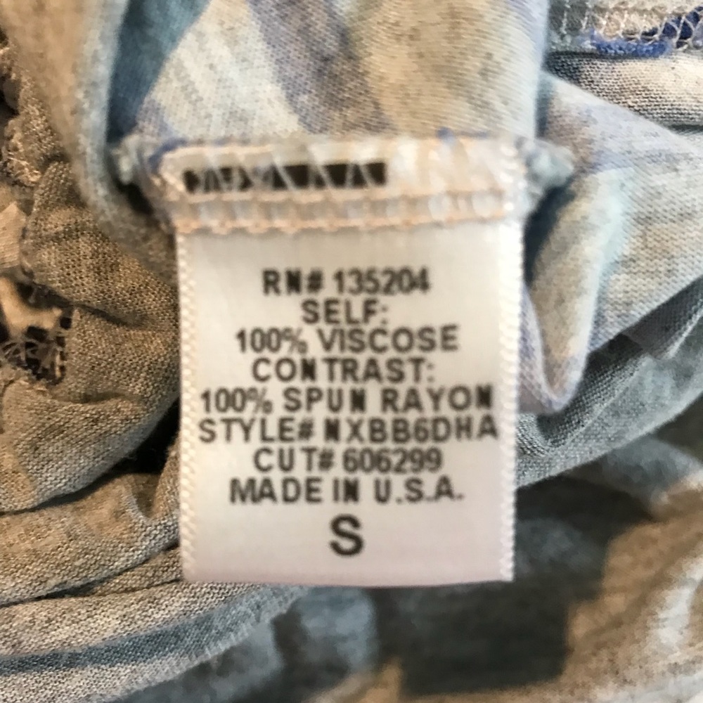 Pink Lotus grey and blue travel dress size Small - Picture 7 of 16